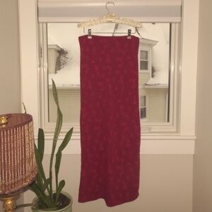 COPY - Urban Outfitters Textured Floral Jacquard Column Maxi Skirt